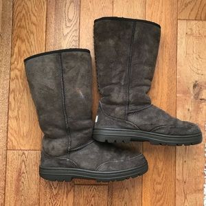 UGG Ultra Tall Boot #5245 Braid Chocolate Brown 7